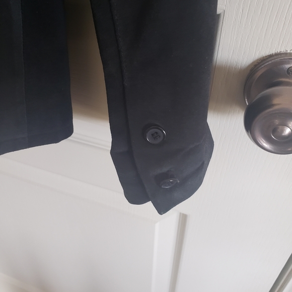 Oversized Boyfriend Black Suede Jacket - Picture 5 of 5